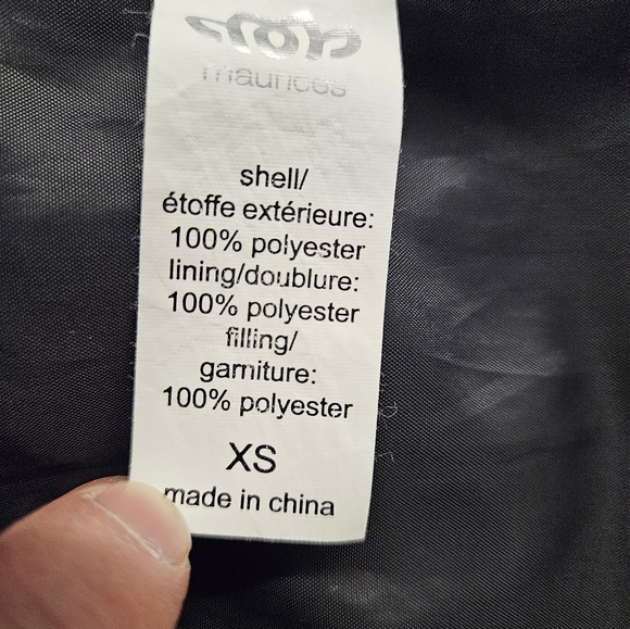 Maurices Gray Chevron Bubble Vest - Picture 4 of 7